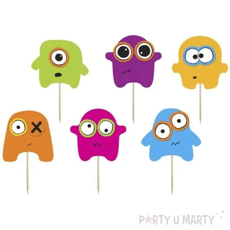 papilotki do muffinek potworki zestaw partydeco