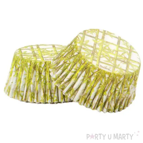 papilotki na muffinki bambus zielone decora 36 szt