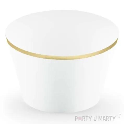 papilotki na muffinki classic bialy 6 szt