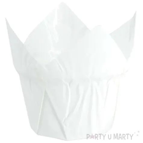 papilotki na muffinki classic bialy partypal 20 szt