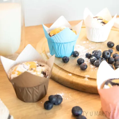 papilotki na muffinki classic blekitny partypal 20 szt