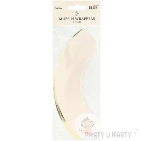 papilotki na muffinki classic rozowy jasny 6 szt