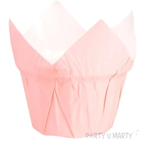 papilotki na muffinki classic rozowy jasny partypal 20 szt