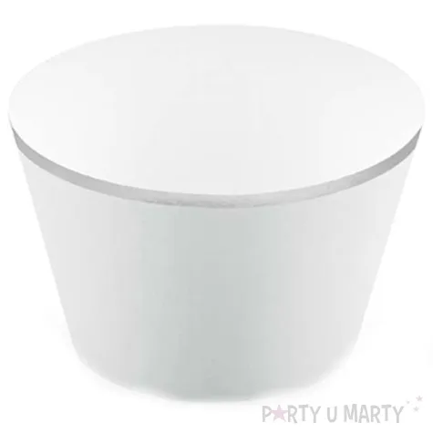 papilotki na muffinki classic srebrny 6 szt