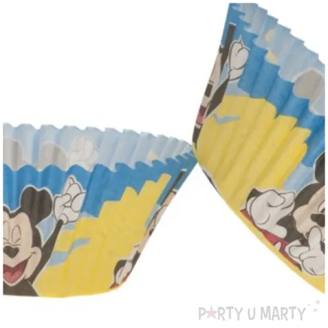 papilotki na muffinki myszka mickey dekora 25 szt