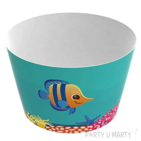 papilotki na muffinki podwodny swiat rybki congee 6 szt