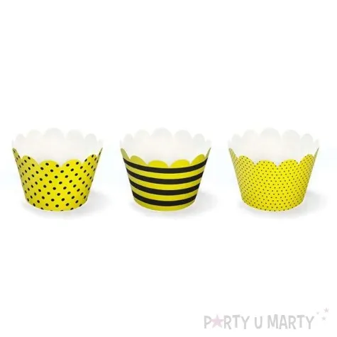 papilotki na muffinki pszczolka 6 szt