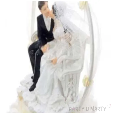 para mloda laweczka na tort 18 cm krem 1 szt