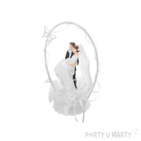 para mloda na tort 18 cm biala 1 szt