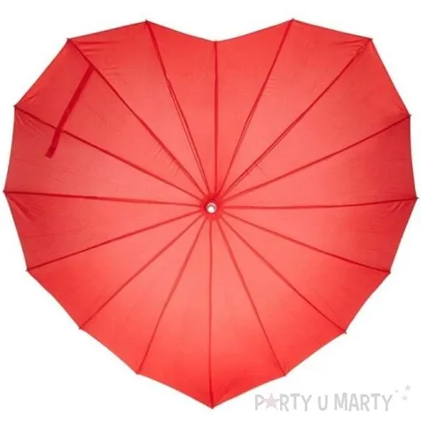 parasol serce czerwony dekoracje polska
