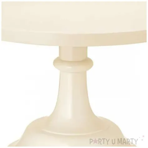 patera na slodycze babeczki ciastka tort dekoracja na urodziny baby shower bezowa 24 x 14 5 cm