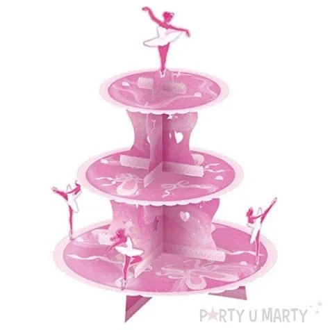 patera papierowa baletnica rozowa amscan 40 cm