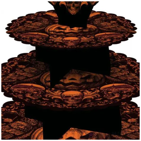 patera papierowa gotycka dynia halloween guirca 40 cm