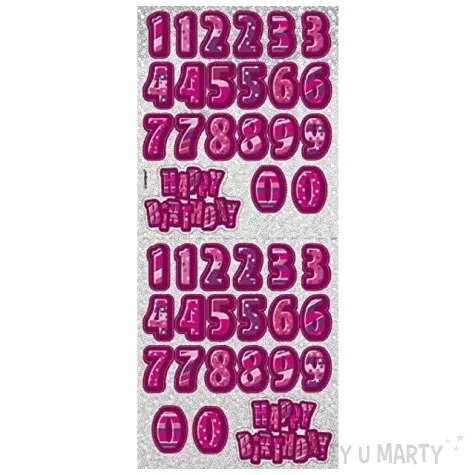 patera papierowa happy birthday naklejki rozowa unique 35 cm