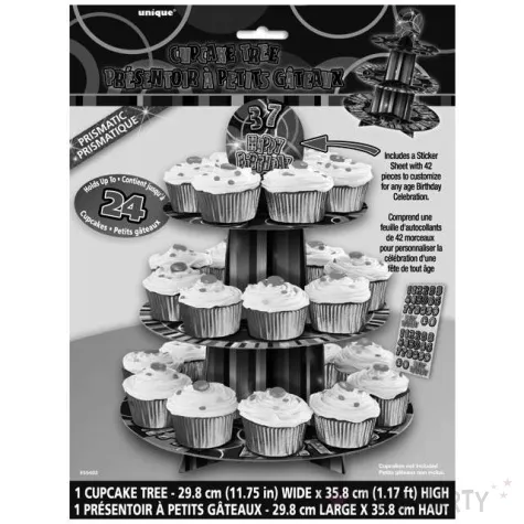 patera papierowa happy birthday naklejki unique 35 cm