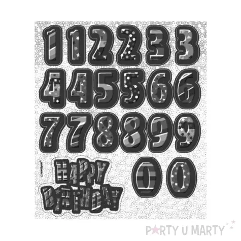 patera papierowa happy birthday naklejki unique 35 cm