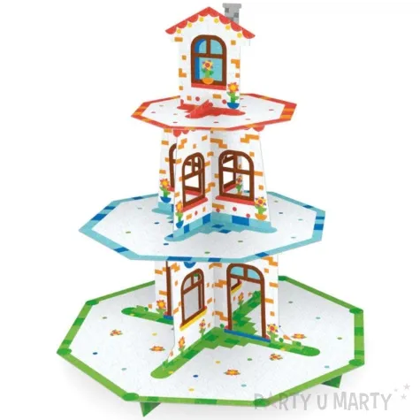 patera papierowa klocki mix partypal 34 x 42 cm