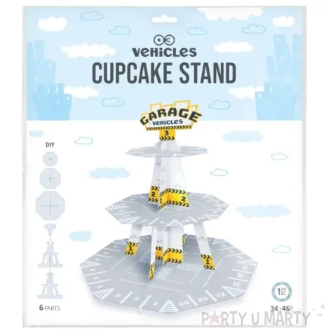 patera papierowa parking budowa szara partypal 46 x 34 cm