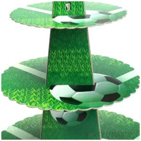 patera papierowa pilka nozna zielona jix