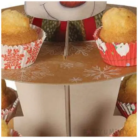 patera papierowa swiateczny balwanek guirca 30 cm