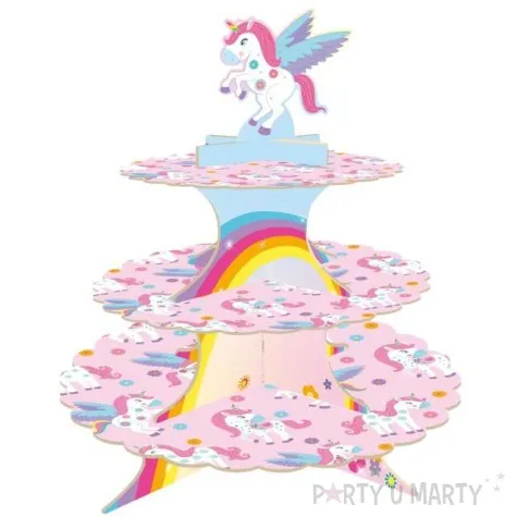 patera papierowa teczowy jednorozec godan 35 cm