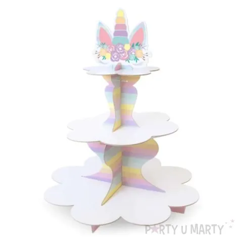 patera papierowa teczowy jednorozec partypal 38 cm