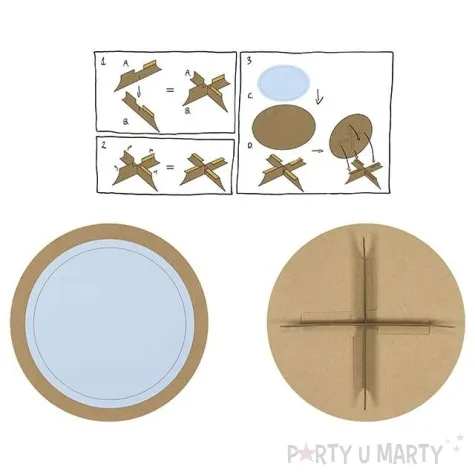 patera papierowa woodland 35 cm