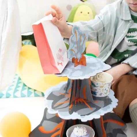 patera papierowa wulkan szara partypal 34 x 43 cm