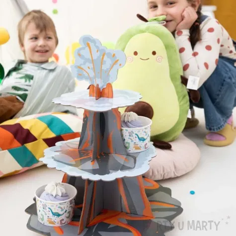 patera papierowa wulkan szara partypal 34 x 43 cm