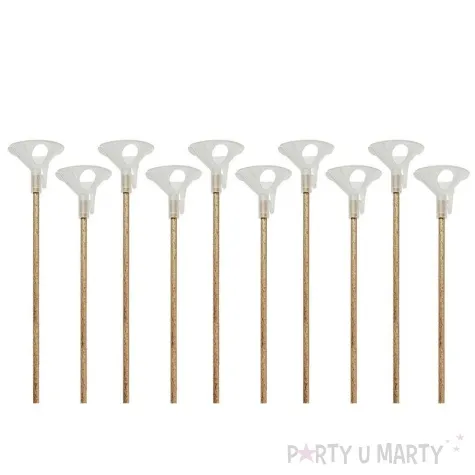 patyczki do balonow ekologiczne diament plast 40 cm 10 szt