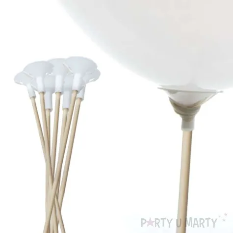 patyczki do balonow ekologiczne diament plast 40 cm 10 szt