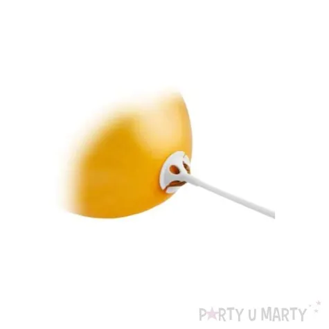 patyczki do balonow standard biale partydeco 40 cm 100 szt