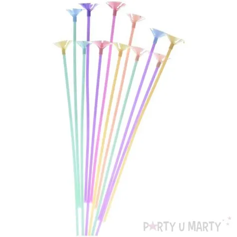 patyczki do balonow standard mix partypal 42 cm 10 szt