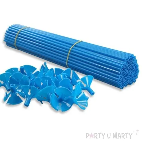 patyczki do balonow standard niebieskie viper 30 cm 10 szt