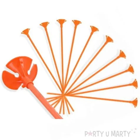 patyczki do balonow standard pomaranczowe viper 30 cm 10 szt