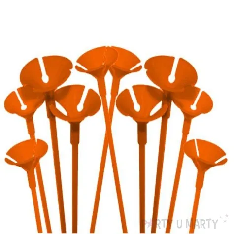 patyczki do balonow standard pomaranczowy folat 40 cm 10 szt