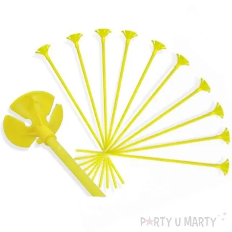 patyczki do balonow standard zolte viper 30 cm 10 szt