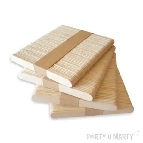patyczki do lodow drewniane 50 szt 135x10x2 mm