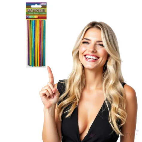 patyczki drewniane do lodow plaskie mix aliga 190 mm 100 szt