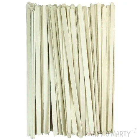 patyczki drewniane do lodow proste naturalne titanum 140 x 5 mm 100 szt