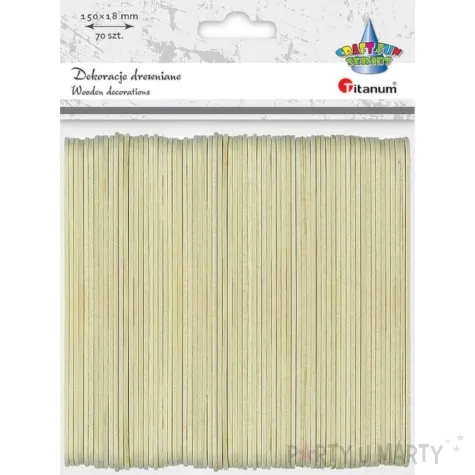 patyczki drewniane do lodow proste naturalne titanum 150 mm 70 szt