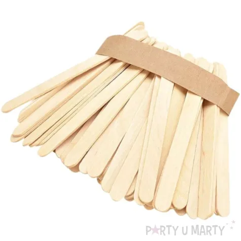 patyczki drewniane do lodow proste naturalne titanum 93 mm 100 szt