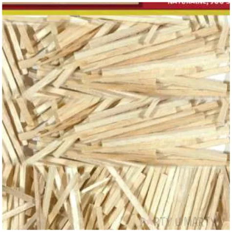 patyczki drewniane kwadratowe bezbarwne aliga 42 mm 500 szt