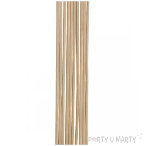 patyczki drewniane okragle dlugie naturalne titanum 300 mm 10 szt