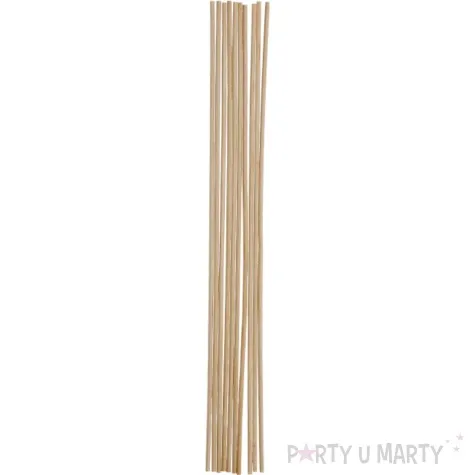 patyczki drewniane okragle dlugie naturalne titanum 300 mm 10 szt