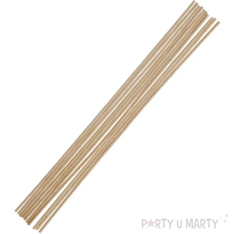 patyczki drewniane okragle dlugie naturalne titanum 300 mm 10 szt