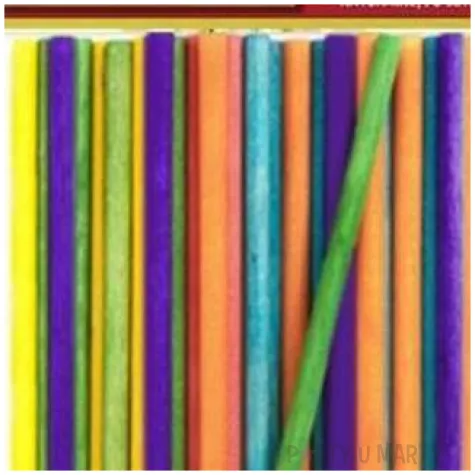 patyczki drewniane okragle mix aliga 100 mm 50 szt