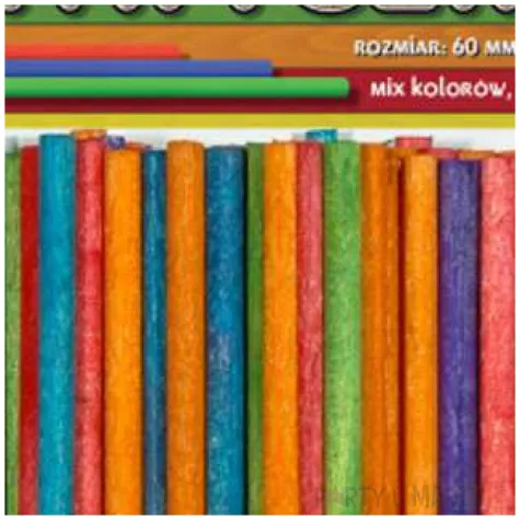 patyczki drewniane okragle mix aliga 60 mm 100 szt