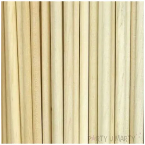 patyczki drewniane okragle naturalne titanum 160 mm 50 szt