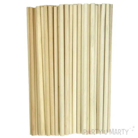 patyczki drewniane okragle naturalne titanum 160 mm 50 szt